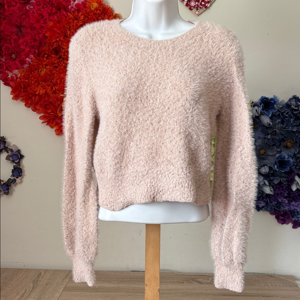 Aritzia Sunday Best Kitten Sweater In Frosted Rose Pink